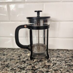 Glass & Metal French Press Coffee Maker
